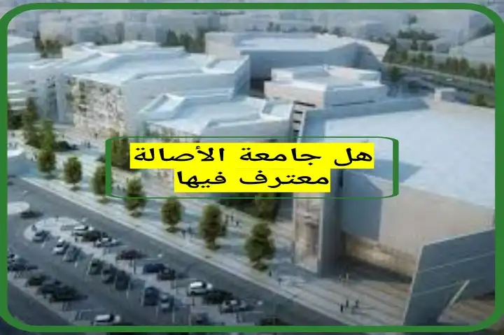   هل جامعة الأصالة معترف فيها في السعودية 