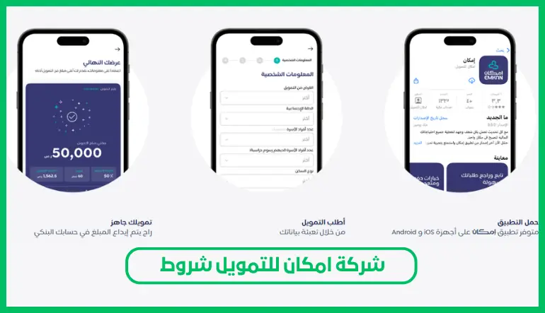   شركة امكان للتمويل شروط 