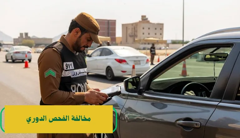   مخالفة الفحص الدوري 